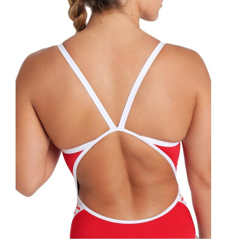 Arena Badpak Icons Super Fly Back Solid Rood/Wit