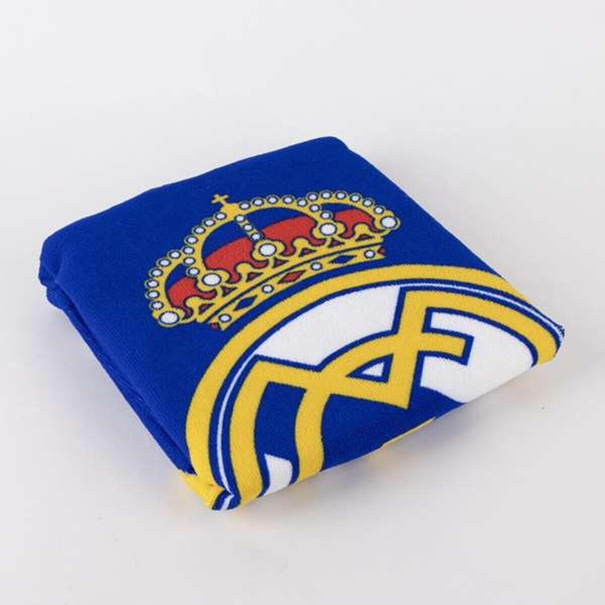 Serviette poncho avec capuche REAL MADRID Bleu 3/5