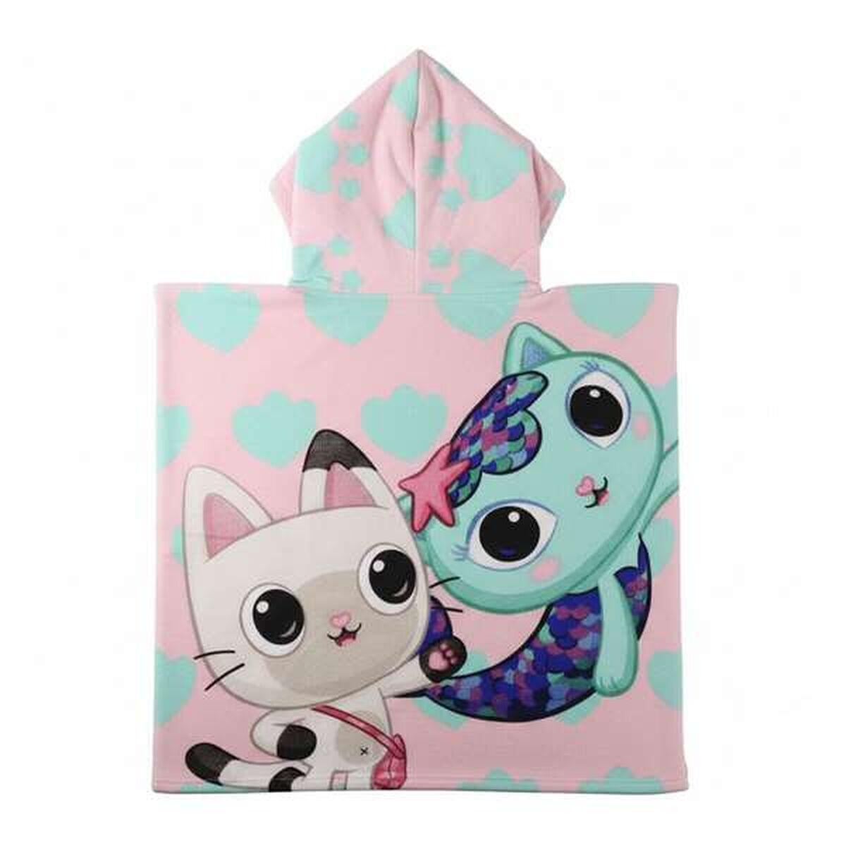 Poncho-Toalla con Capucha GABBY\'S DOLLHOUSE Rosa claro 2/4