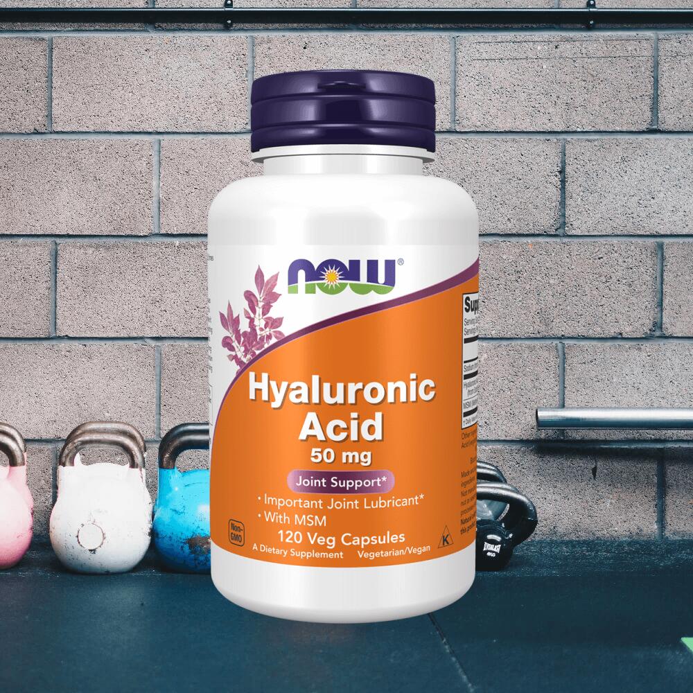 Now Foods Hyaluronic Acid 50mg + MSM (120 vaps) Unflavoured 2/3
