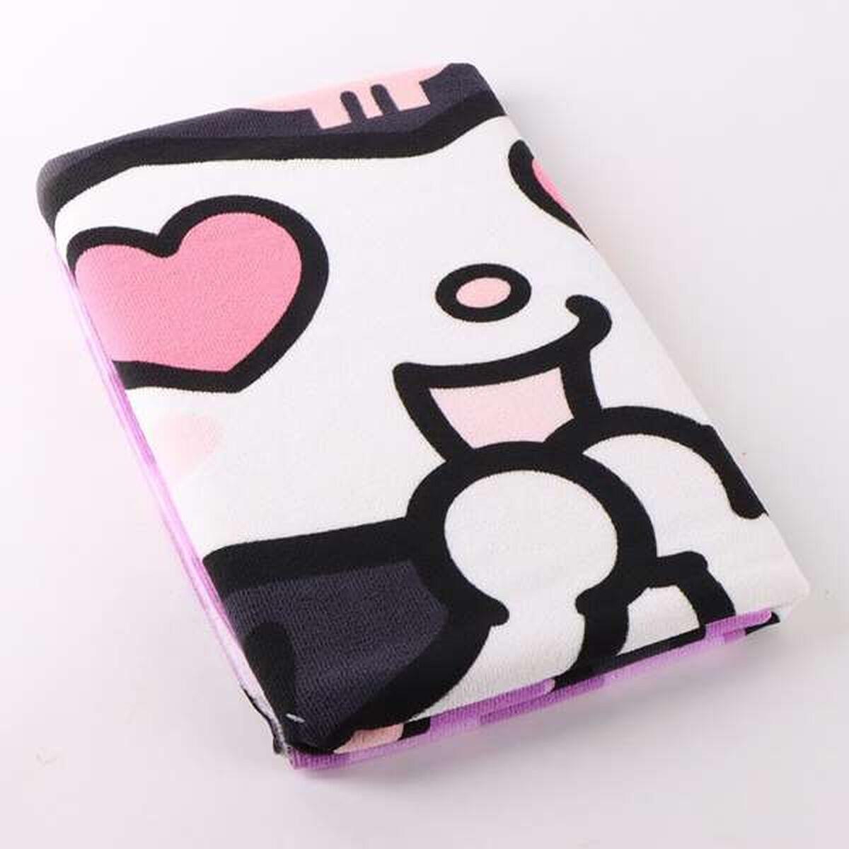 Serviette poncho avec capuche HELLO KITTY Violet 2/4