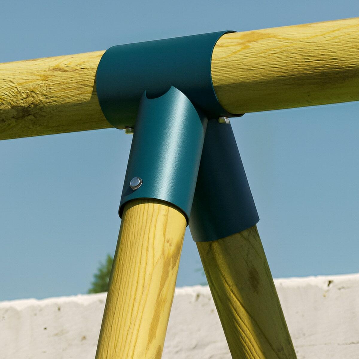 Portique bois 2,30 m Topwood ALTI 2 pour 4 enfants 4/7