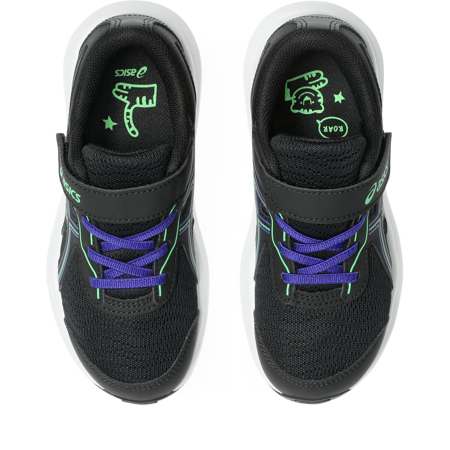 Calcado De Corrida Crianças - ASICS CONTEND 9 PS - Black/Vital Green 6/7