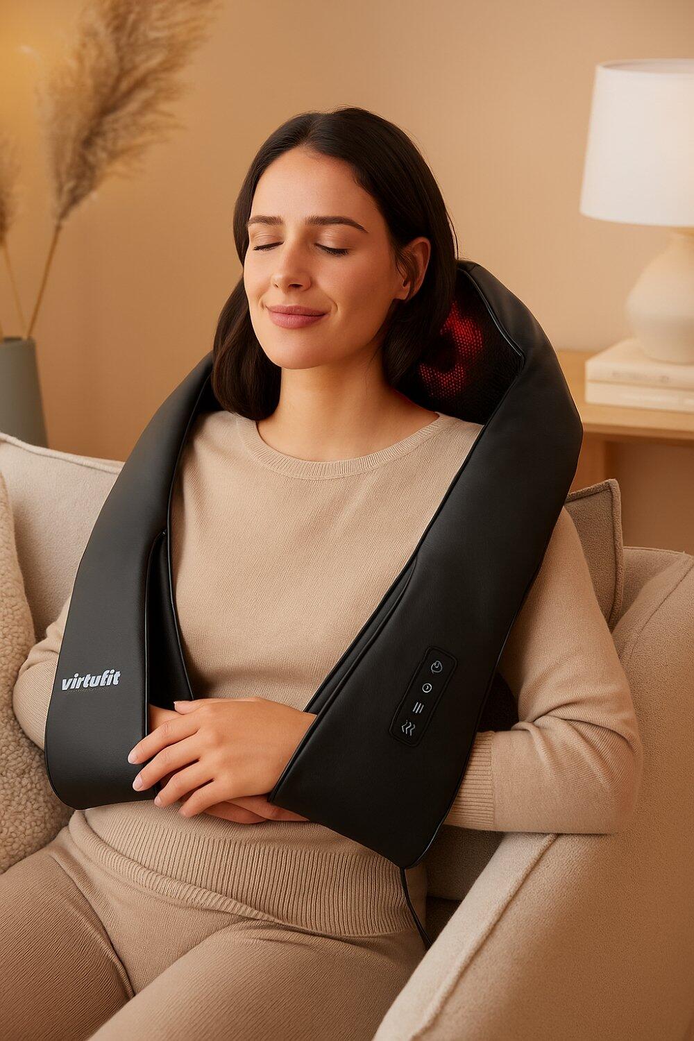 Coussin de massage pour cou Pro - Appareil de massage Shiatsu avec fonction chal 2/7