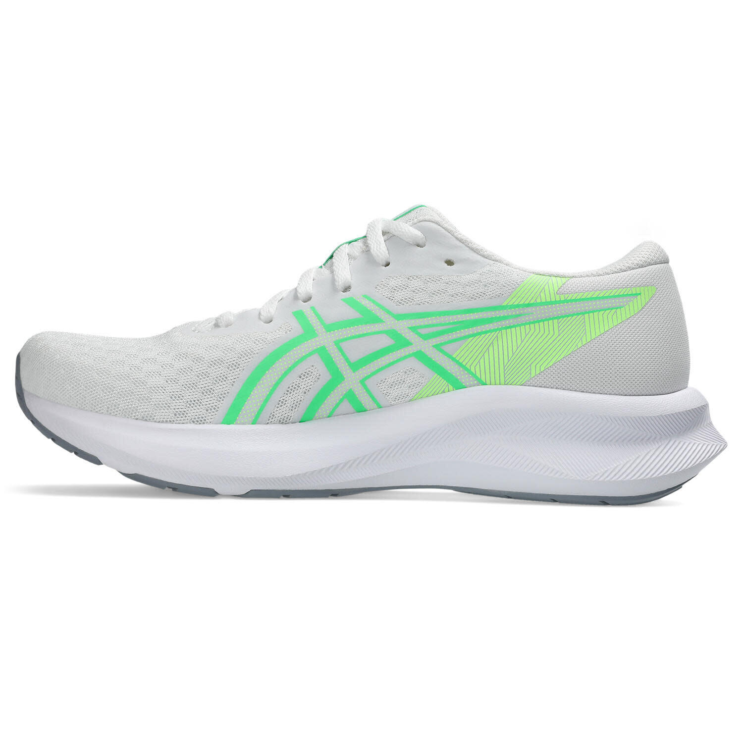 Chaussures De Running Femme - ASICS Patriot 14 W - White/Vital Green 4/7