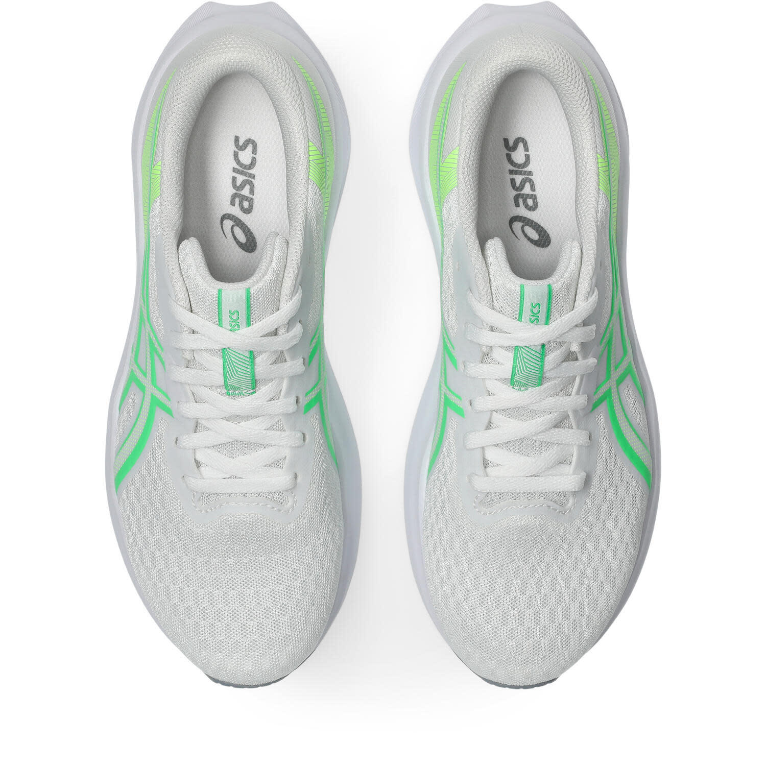 Chaussures De Running Femme - ASICS Patriot 14 W - White/Vital Green 6/7