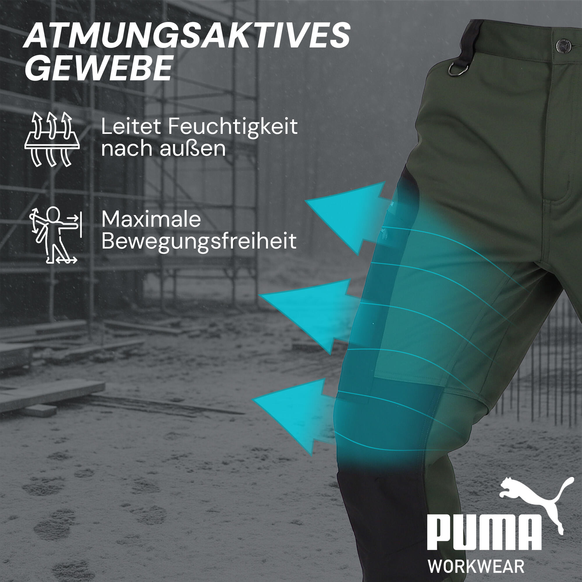 Puma Workwear ProOne Alpine pantalon outdoor doublé pour hommes 4/7