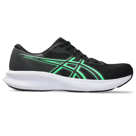 Chaussures De Running Homme - ASICS Patriot 14 - Black/Vital Green