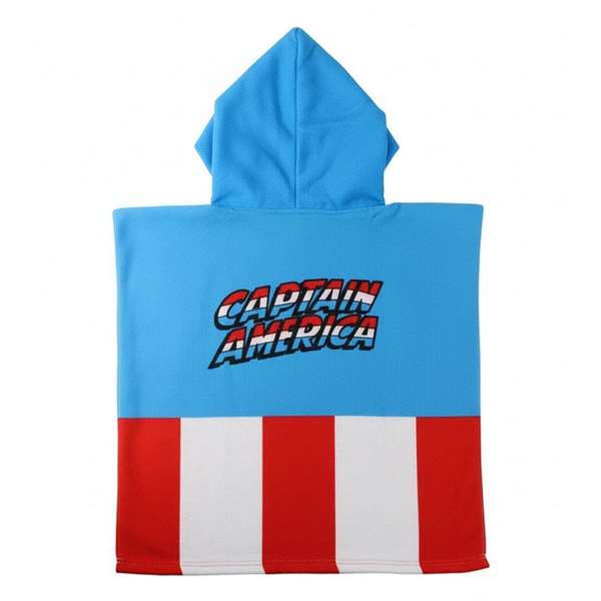 Poncho-Toalla con Capucha MARVEL Azul 2/4