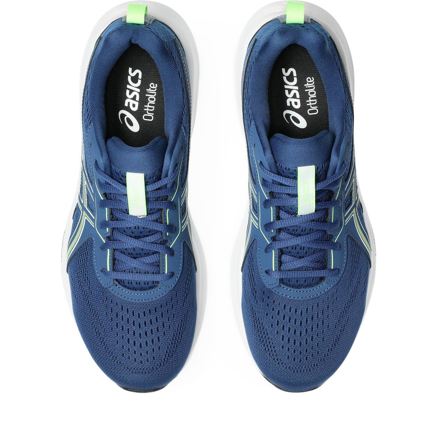 Hardloopschoenen Heren - ASICS Gel Contend 9 - Twilight Blue/Illuminate Green 6/7