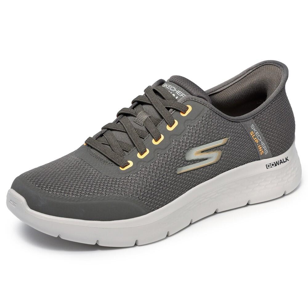 Baskets HOMME Skechers Slip-ins Go Walk Flex - Netro MARRON 3/4