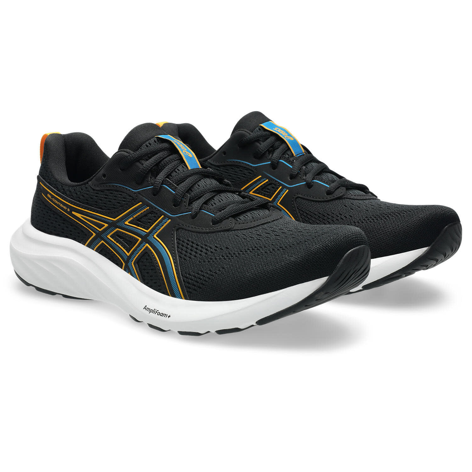 Zapatillas - running - hombre - gel-contend 9 - negro/yamabuki 2/7