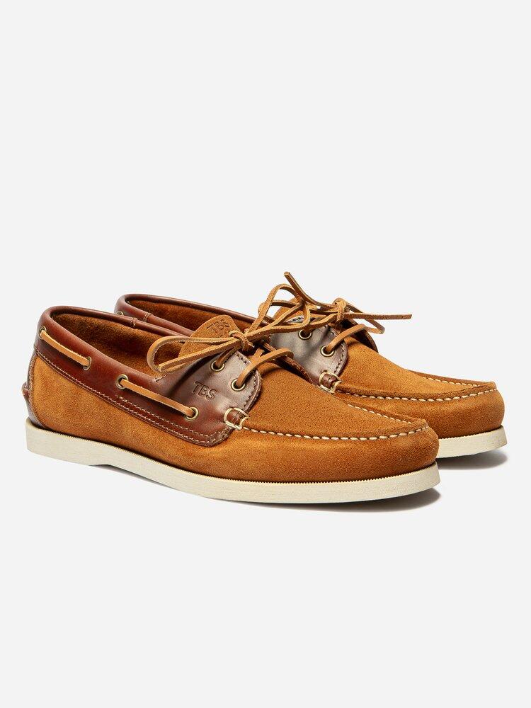 Chaussures bateau homme PHENIS Caramel / Acajou 2/4