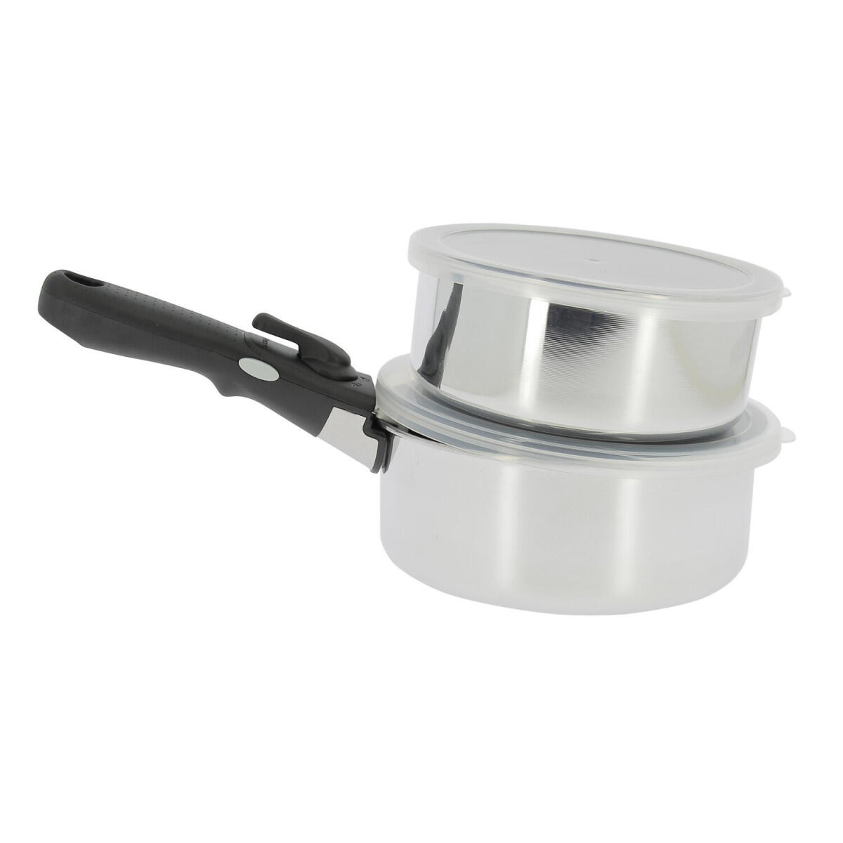 INCASA Lot de 2 casseroles Aluminium 1/5