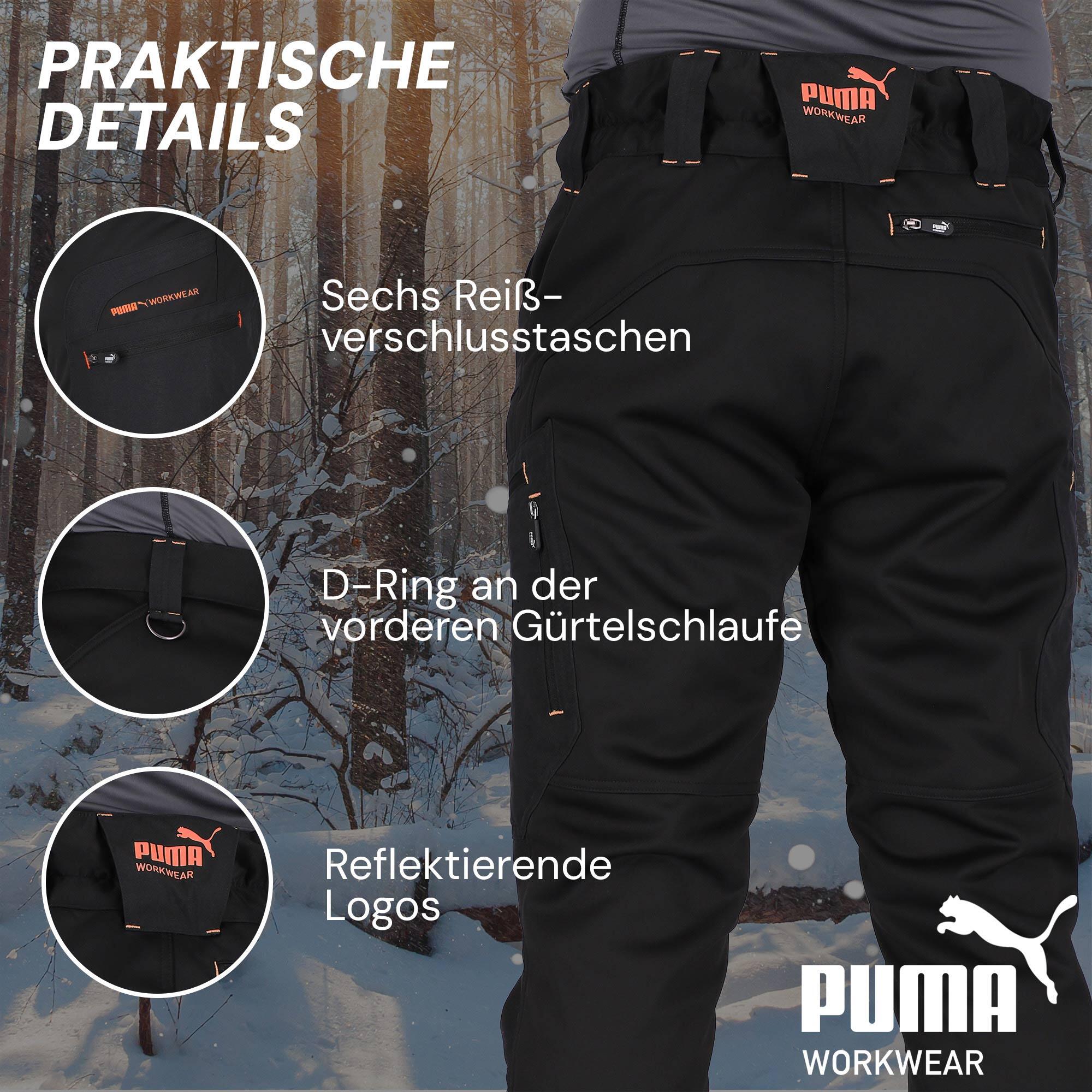 Puma Workwear ProOne Alpine gefütterte Outdoor Herrenhose 3/7