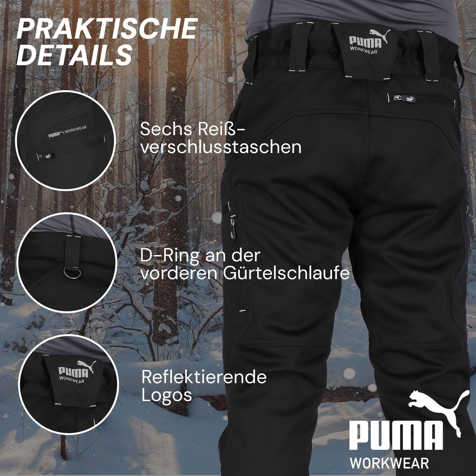 Puma Workwear ProOne Alpine gefütterte Outdoor Herrenhose 3/7