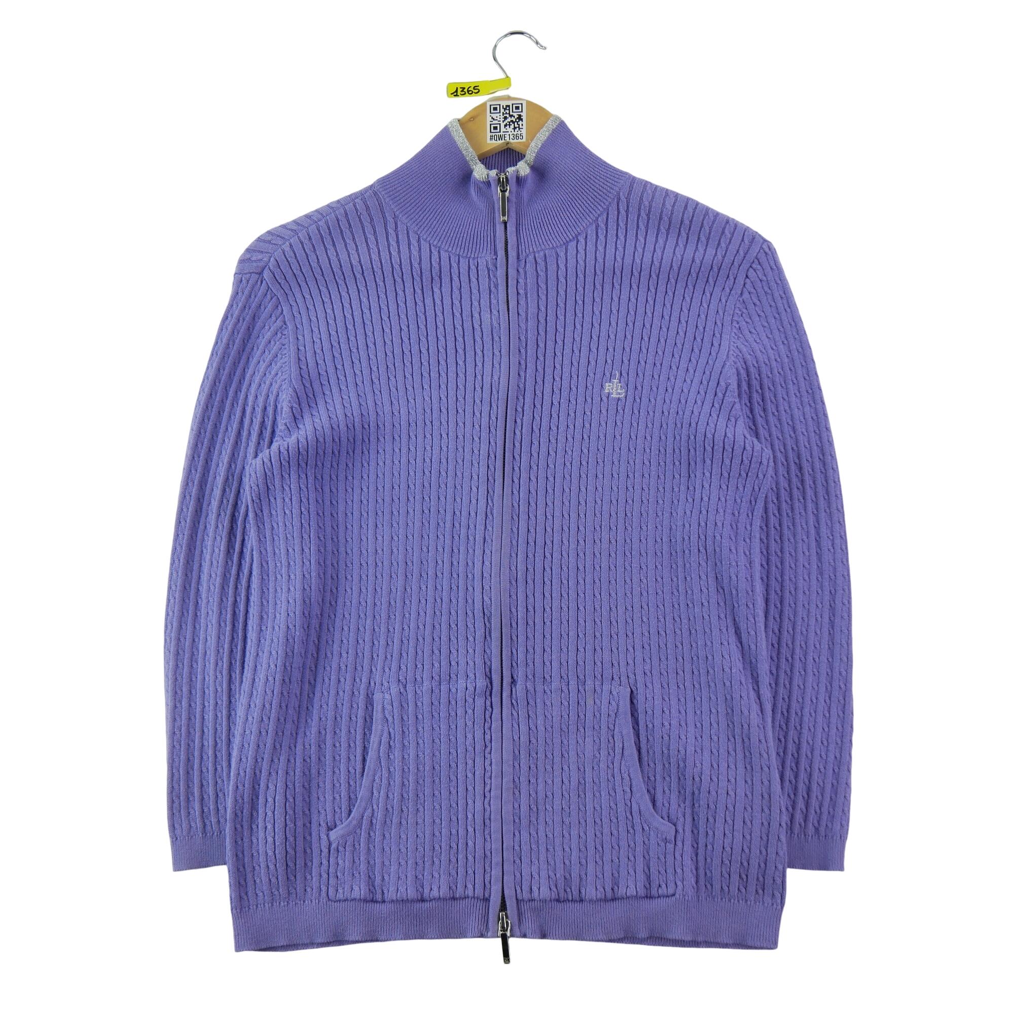 RALPH LAUREN Reconditionné - Pull Femme full zip Violet - Bon État