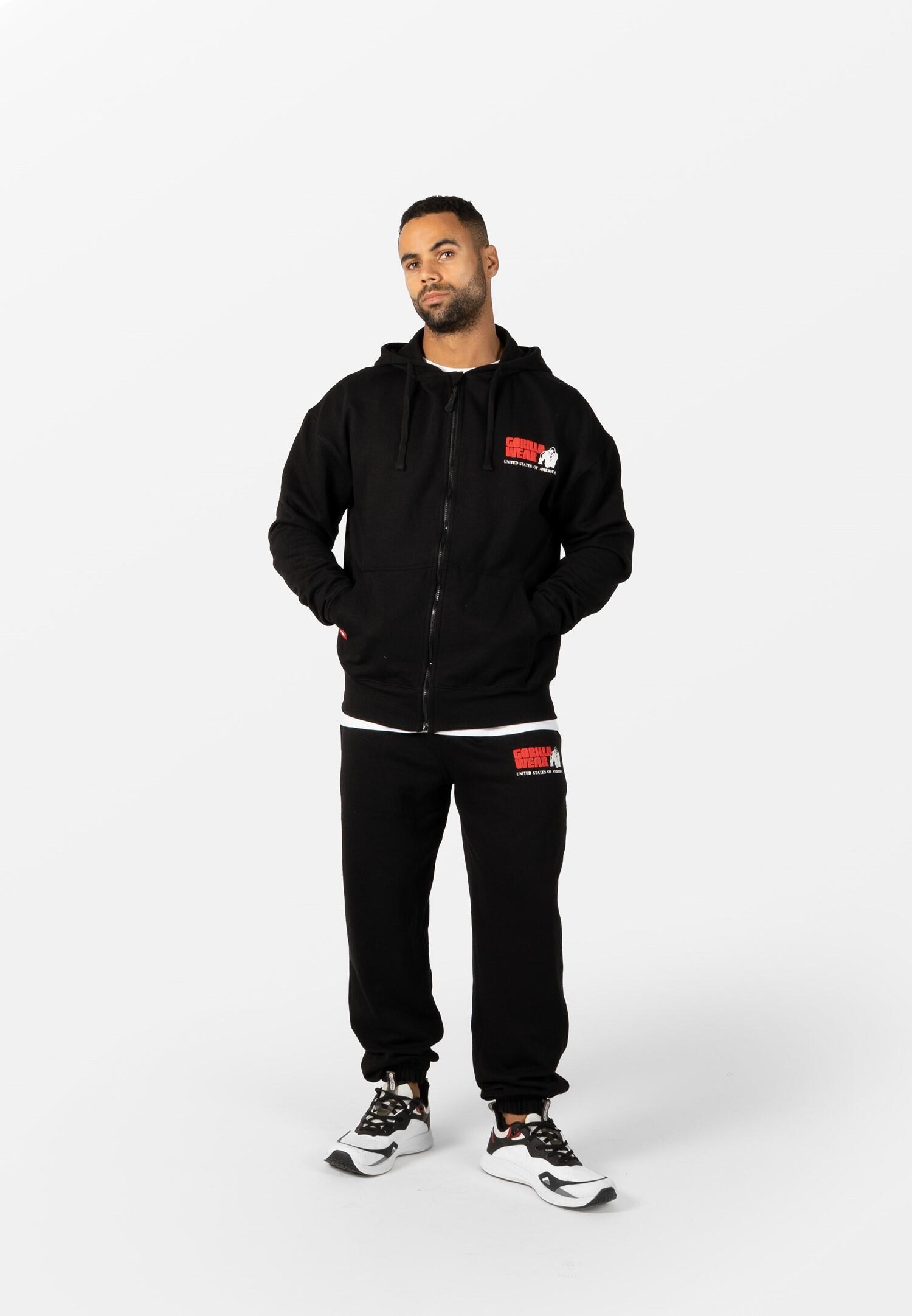 Classic Énorme Sweat à capuche zippé - Noir 5/6
