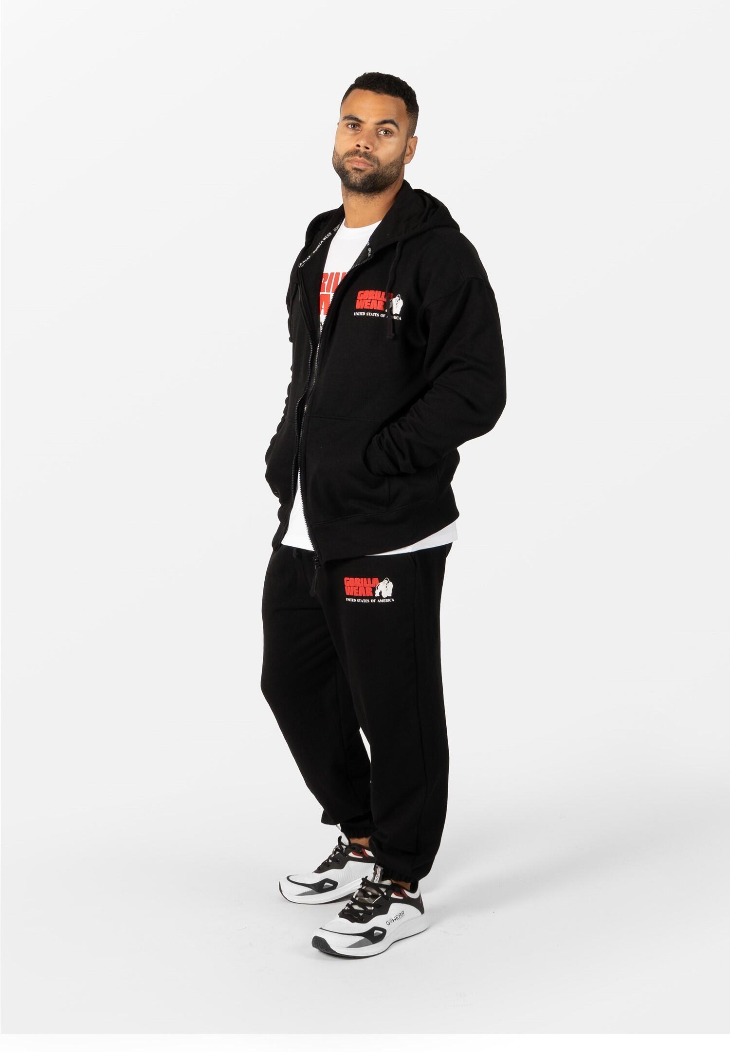 Classic Énorme Sweat à capuche zippé - Noir 4/6