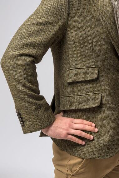 CHAQUETA LANA ESPIGA VERDE 5/5