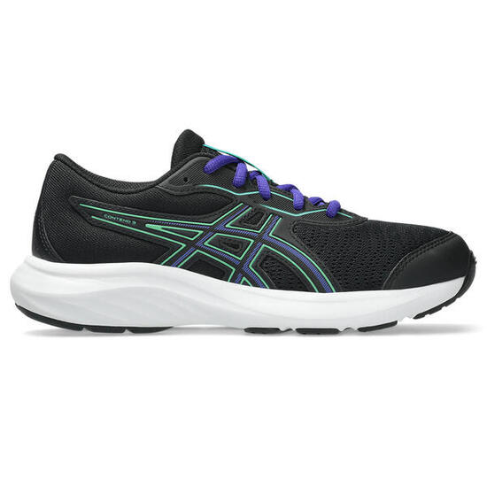 Chaussures De Running Enfants - ASICS CONTEND 9 GS - Black/Vital Green