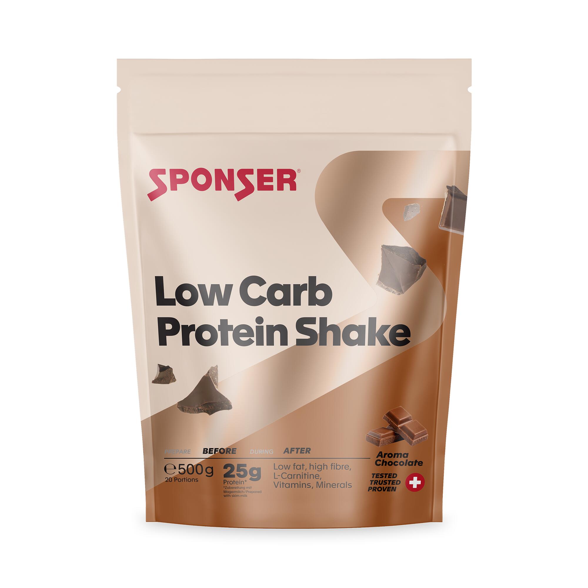 Low Carb Protein Shake Chocolate 3/4