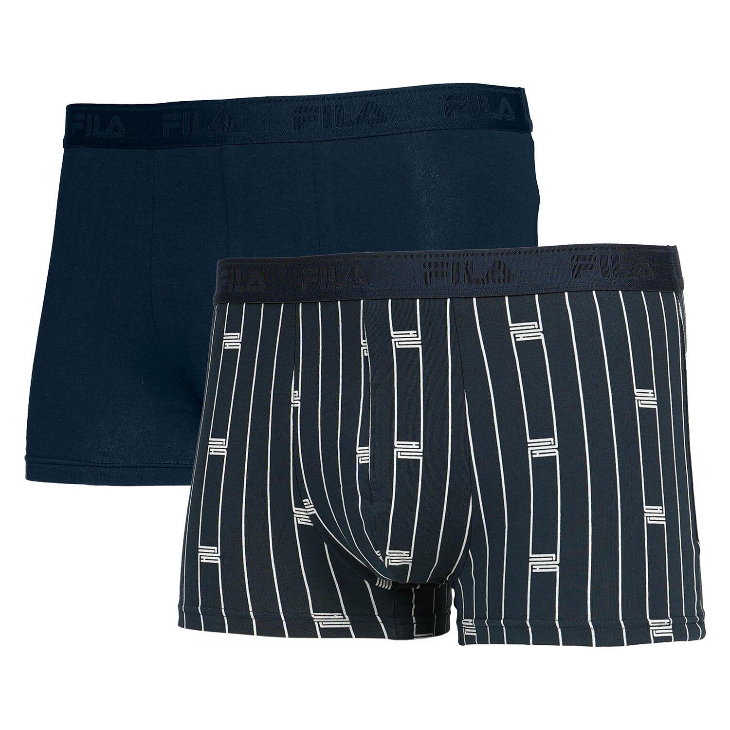 MAN BOXER ELASTIC WITH LOGO PACK OF 2 PIECES 3/7