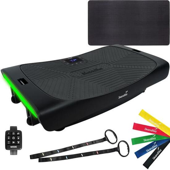 Plateforme vibrante oscillante 4D V3000 Plus - avec sangles et tapis inclus