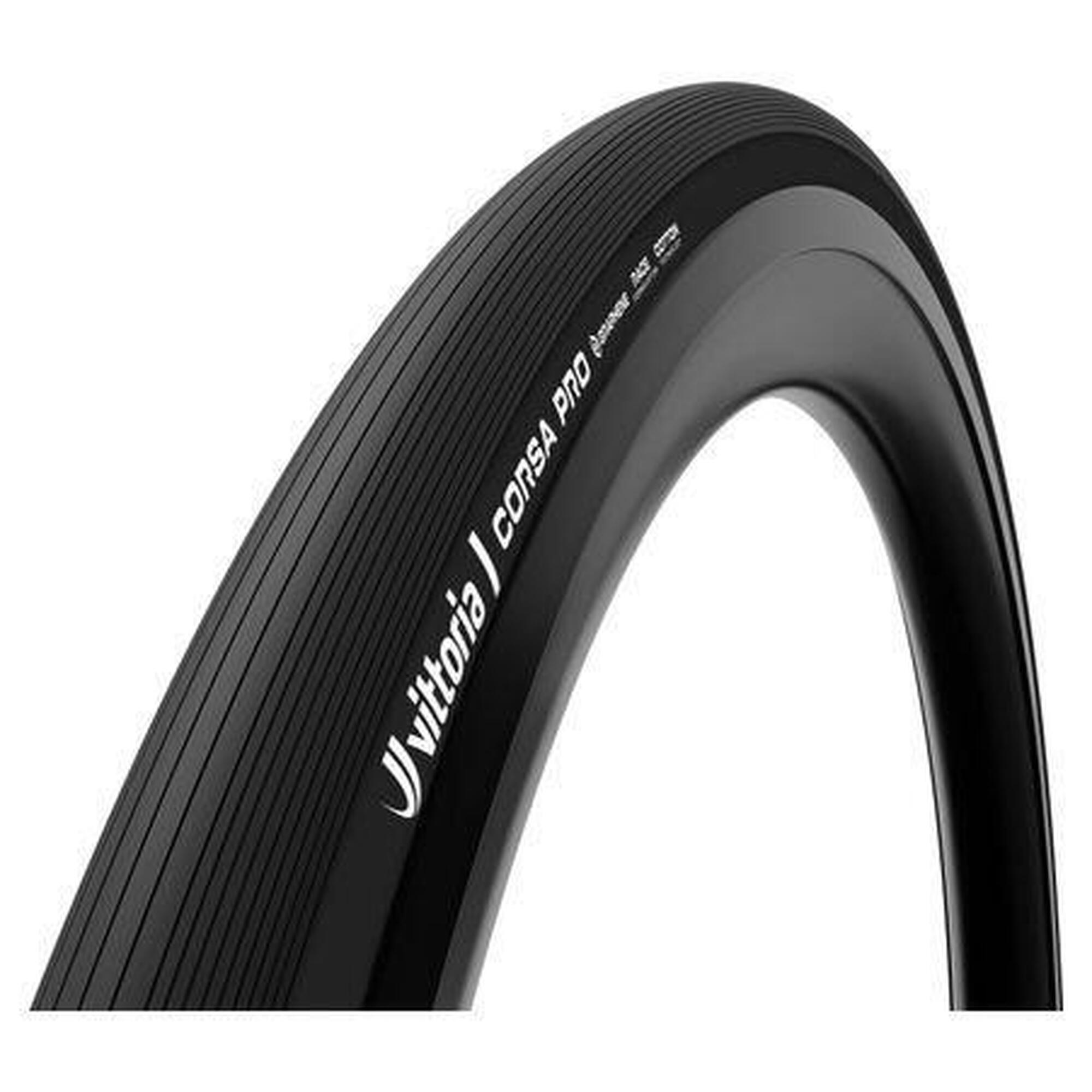Vittoria - Pneu Route Vittoria Corsa Pro 700 Mm Tubeless Ready Souple Anti-puncture Belt Ra - Pneu - Noir - Decathlon