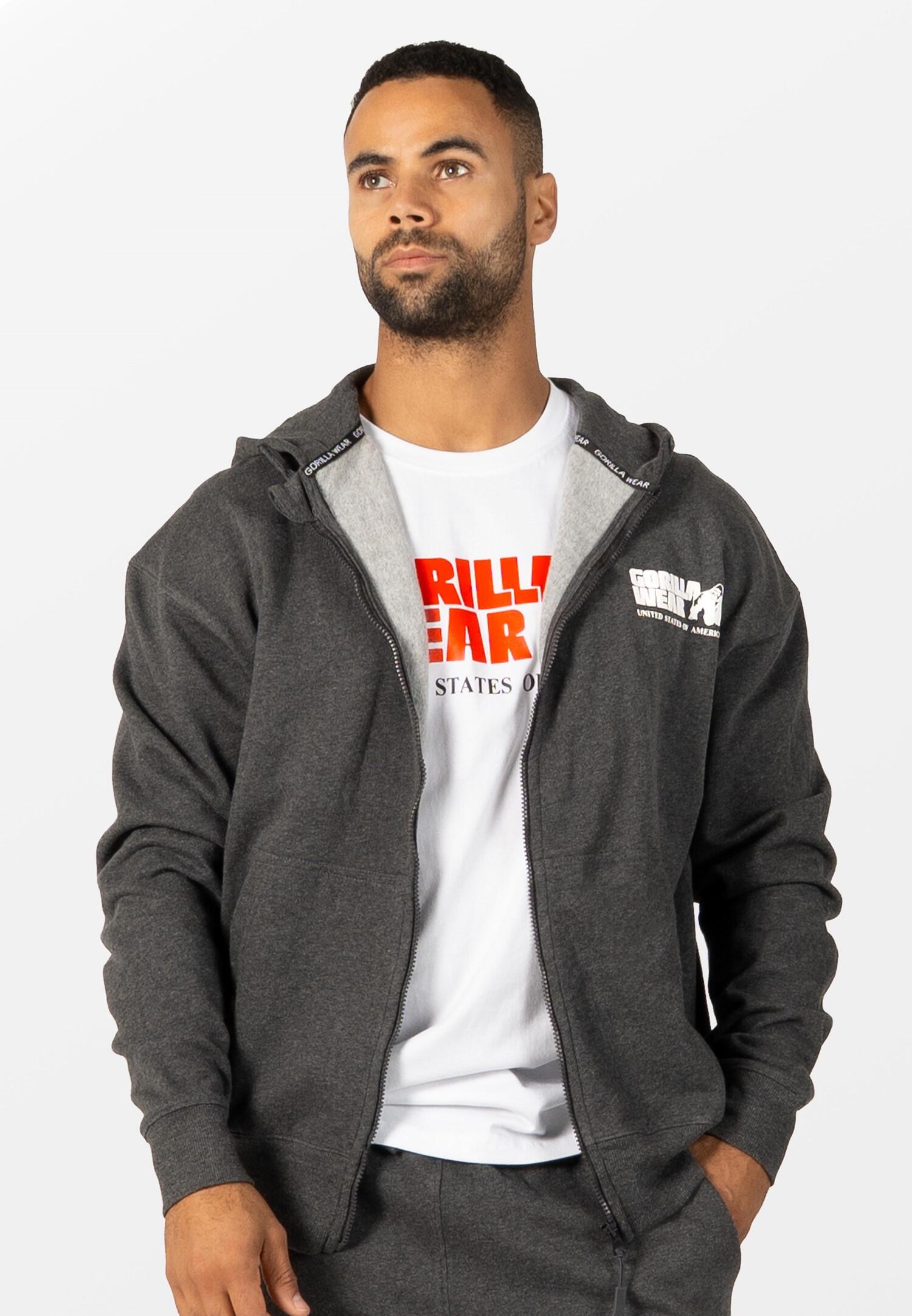 Classic Oversize Felpa con cappuccio con zip - Dark Grau Melange 6/6