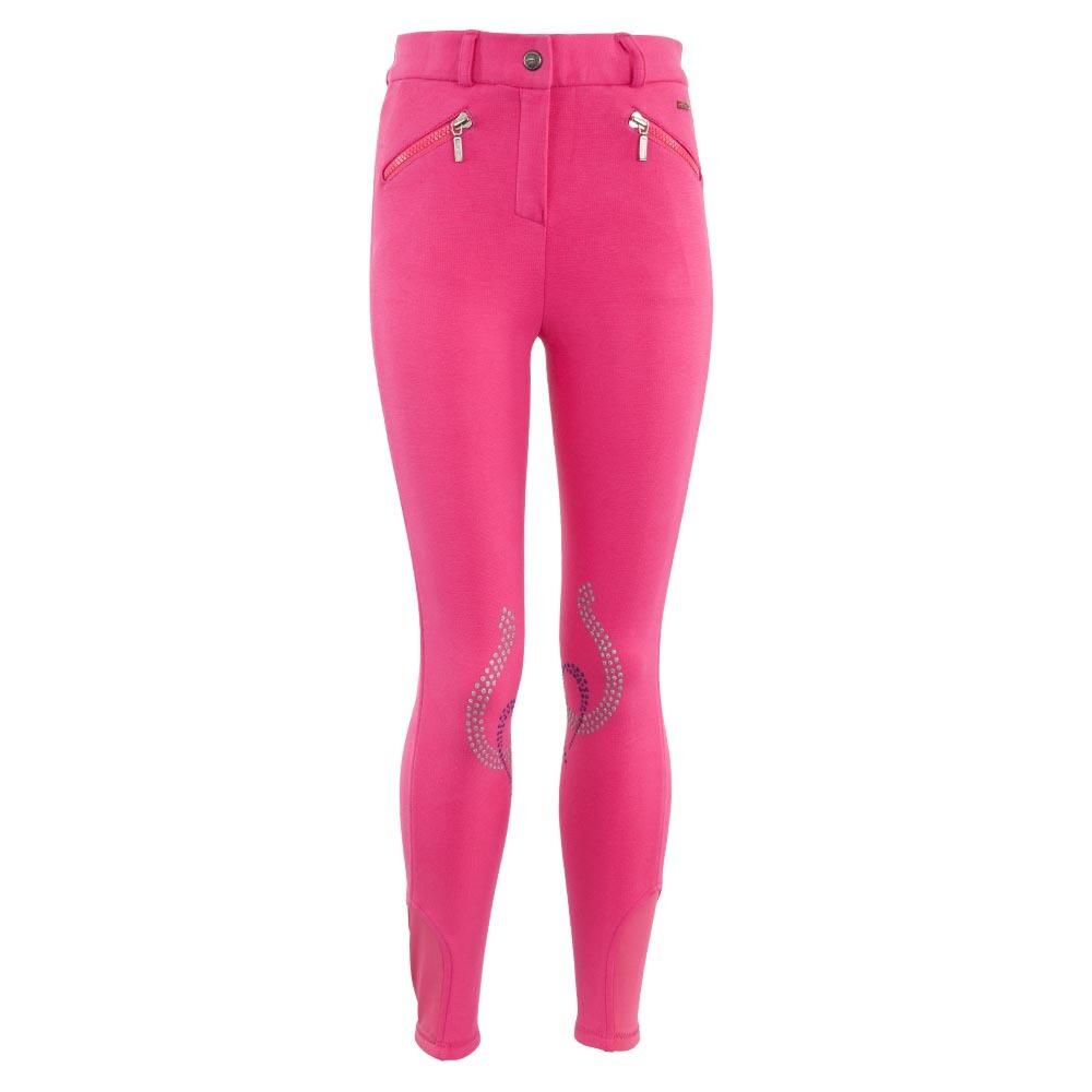 Premiere - Pantalon Équitation Mid Grip Enfant Premiere Poppy - Pantalon D'Équitation - Rose - Decathlon