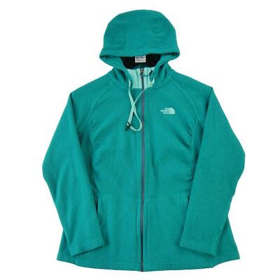 Tweedehands - dames tnf turquoise fleece jas - als nieuw