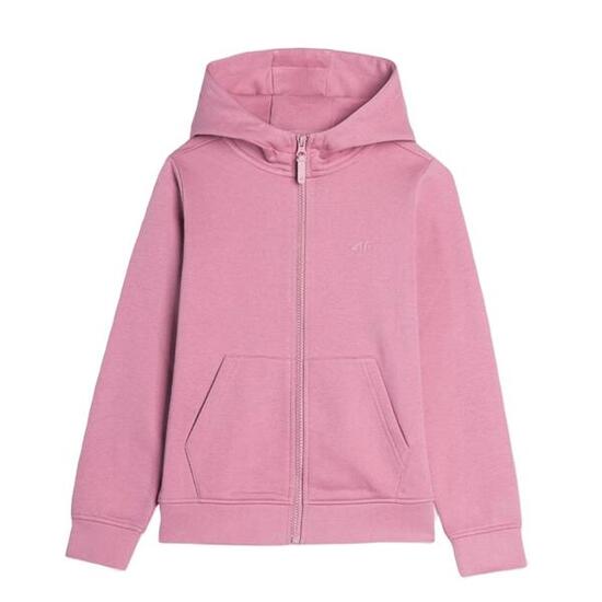 4F Meisjes sweater met capuchon, kinder trainingspak, roze