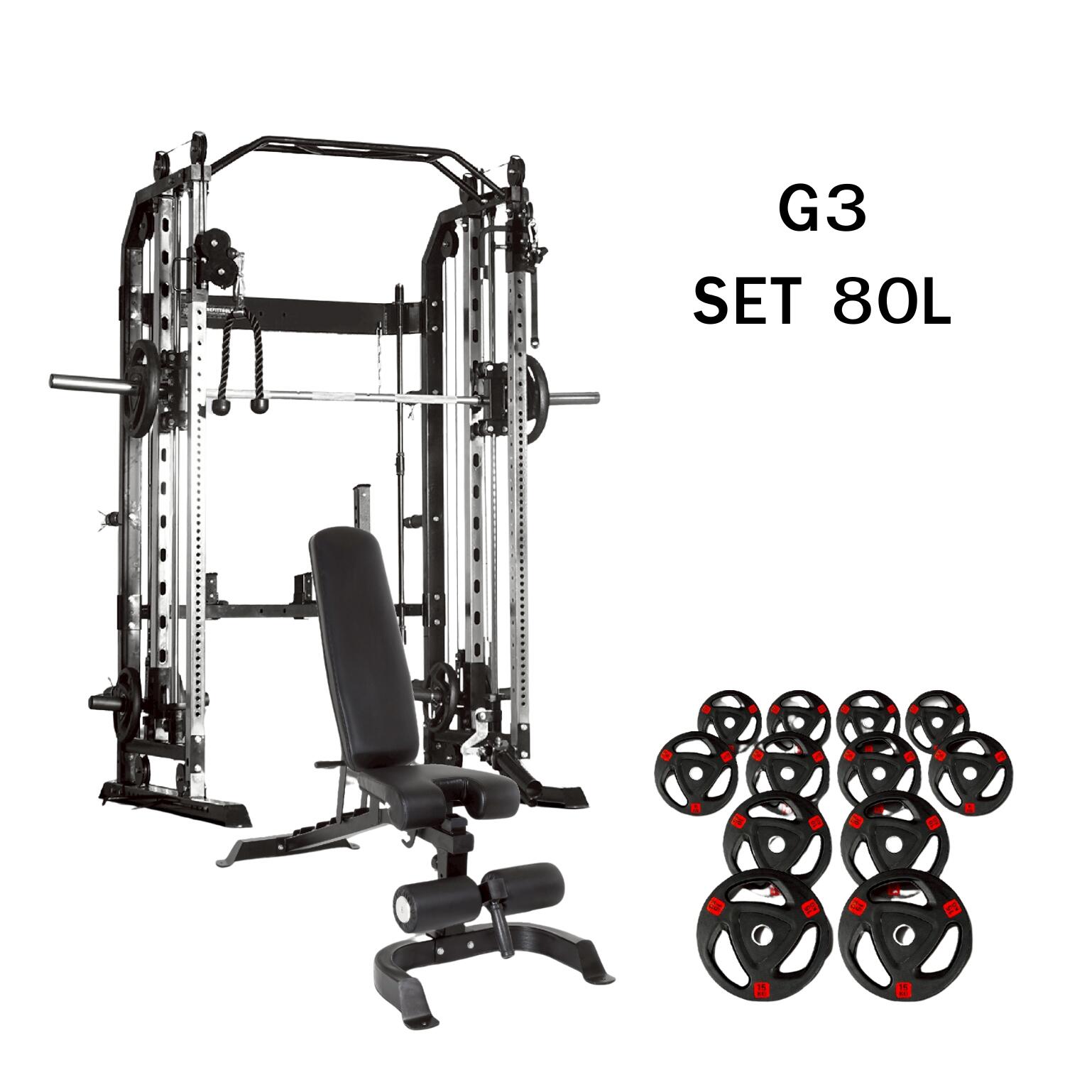 Smith Machine HFT Model G3 Set 80L - Homefittools