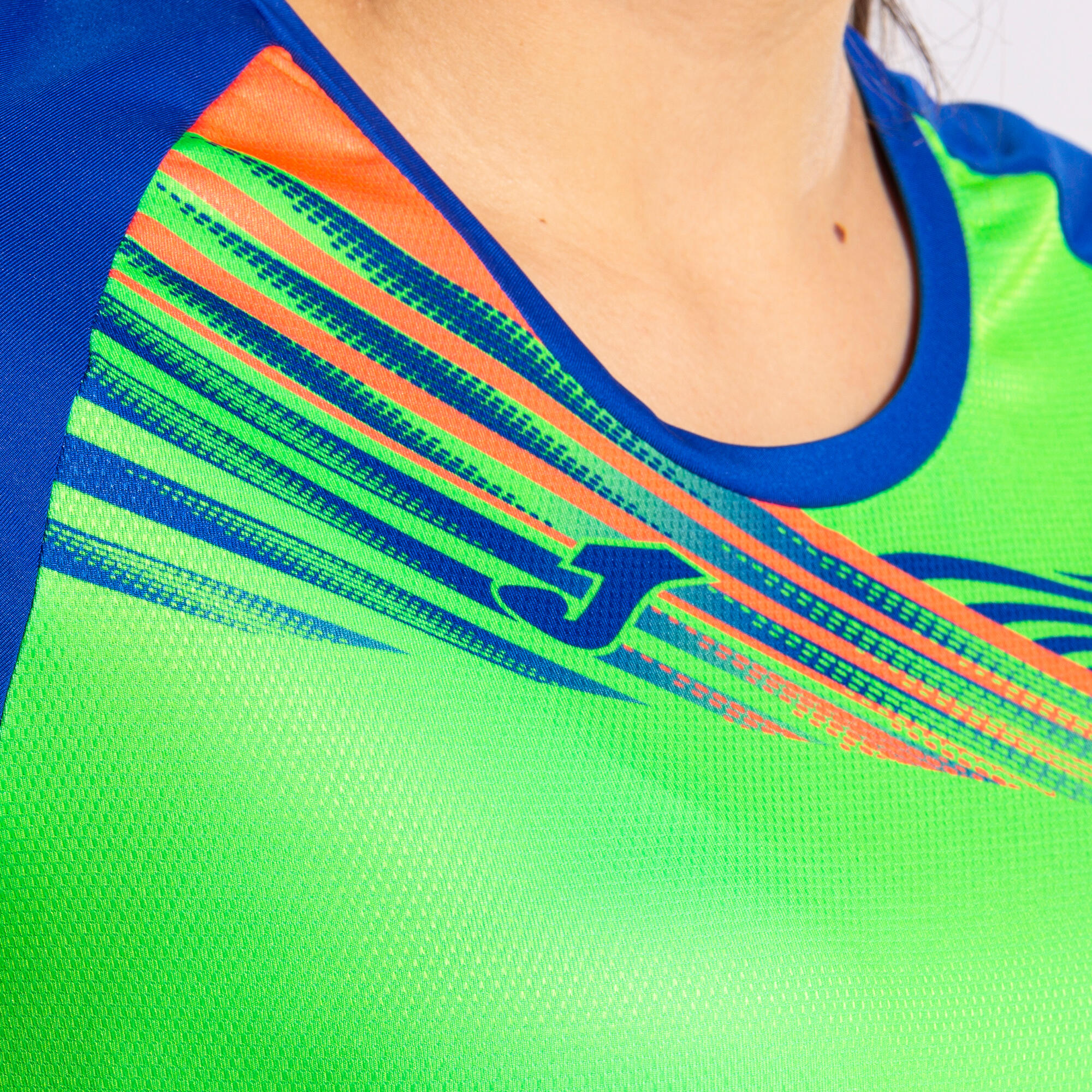 Maillot Manches Courtes Running Femme Joma Elite X Vert Fluo 5/6