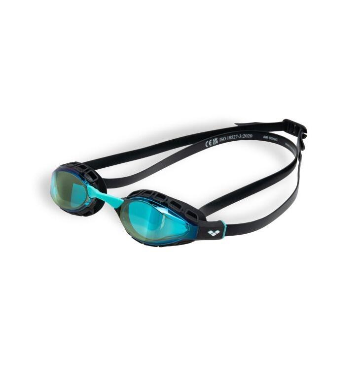 Occhialini da nuoto con lenti a specchio Air Sonic Mirror blu/nero 7/15