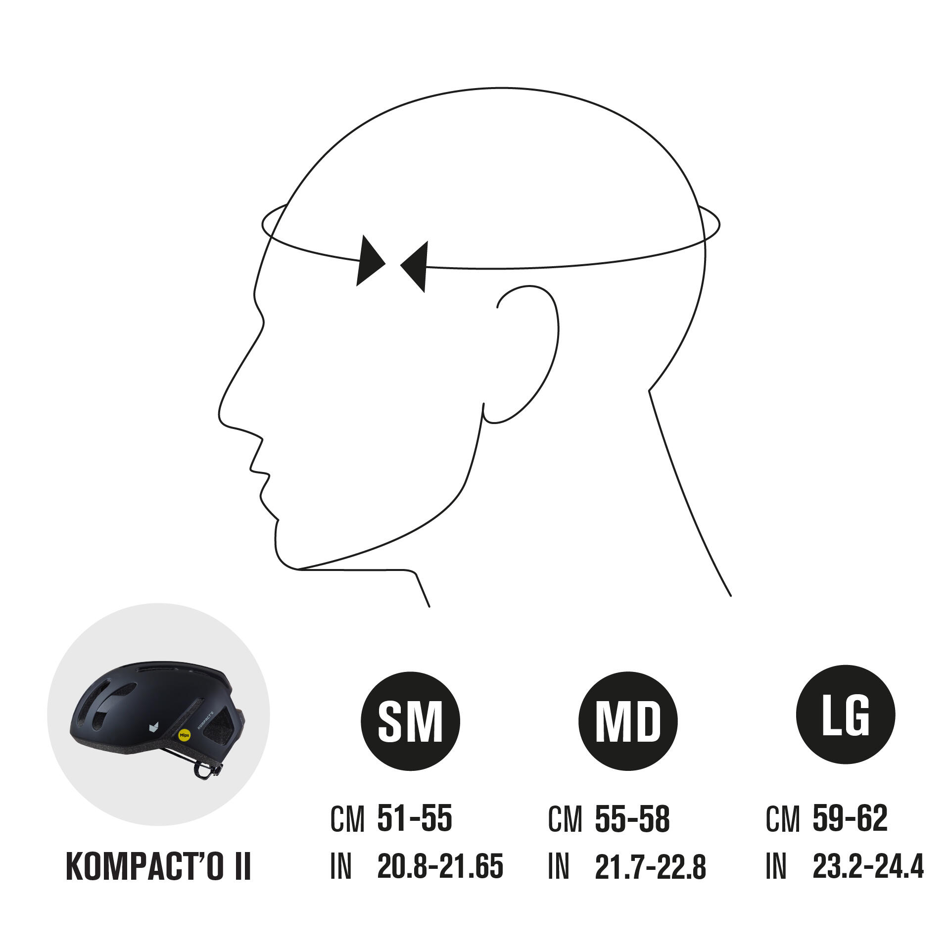 Catlike Kompacto II – Casque Unisexe Allround Noir Brillant M 2/7
