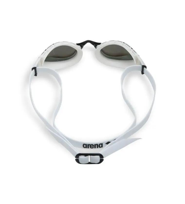 Occhialini da nuoto Arena con lenti a specchio Air Sonic Mirror, bianchi e blu 6/14