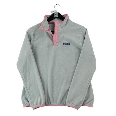 Tweedehands - dames snap-t fleece pullover grijs - als nieuw