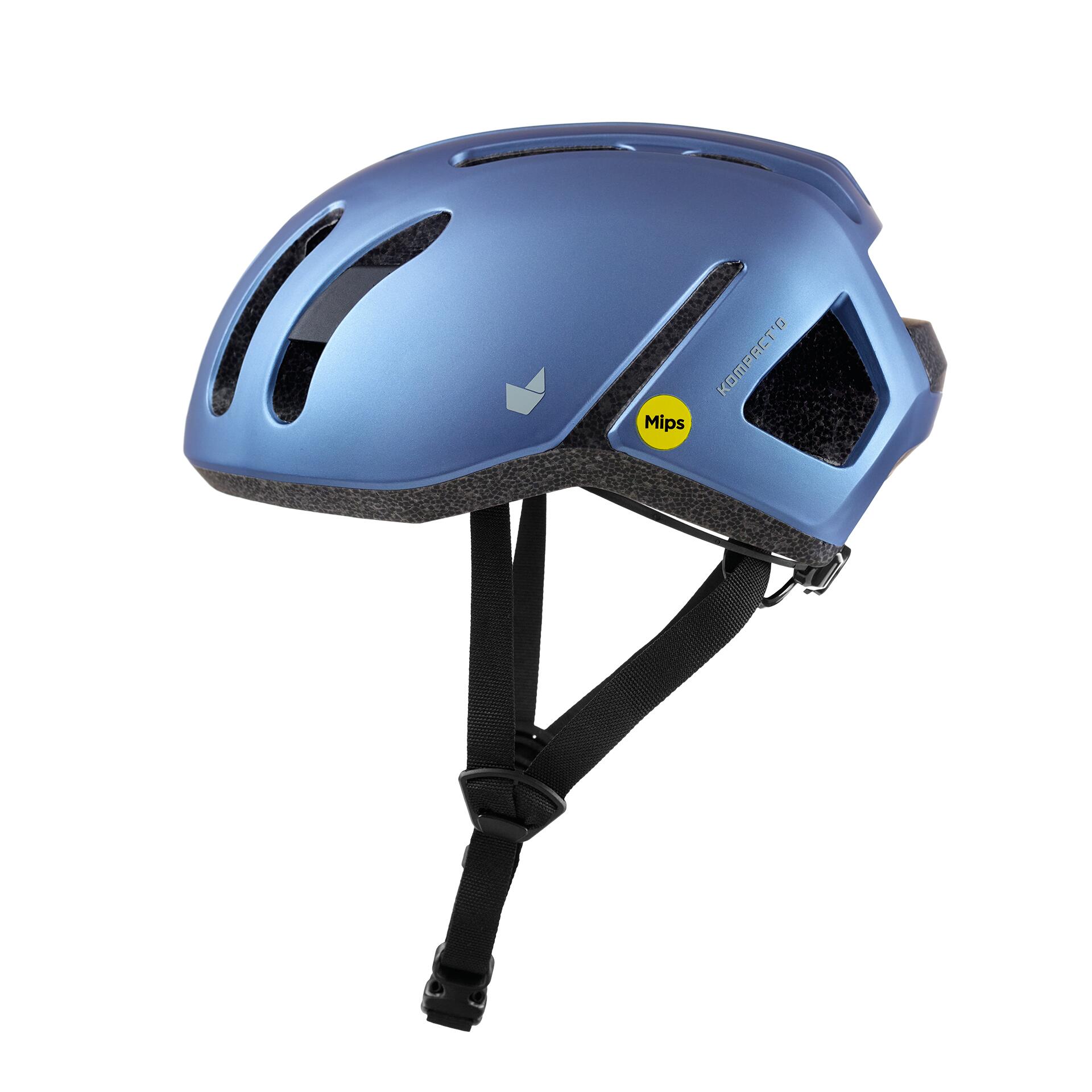 Catlike Kompacto II – Casque Unisexe Allround Bleu Allure Métallique Mat L 5/7