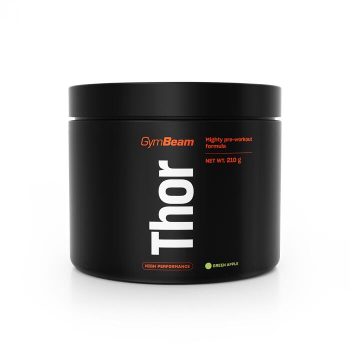 Przedtreningówka Thor - GymBeam 210 g - zielone-jabłko