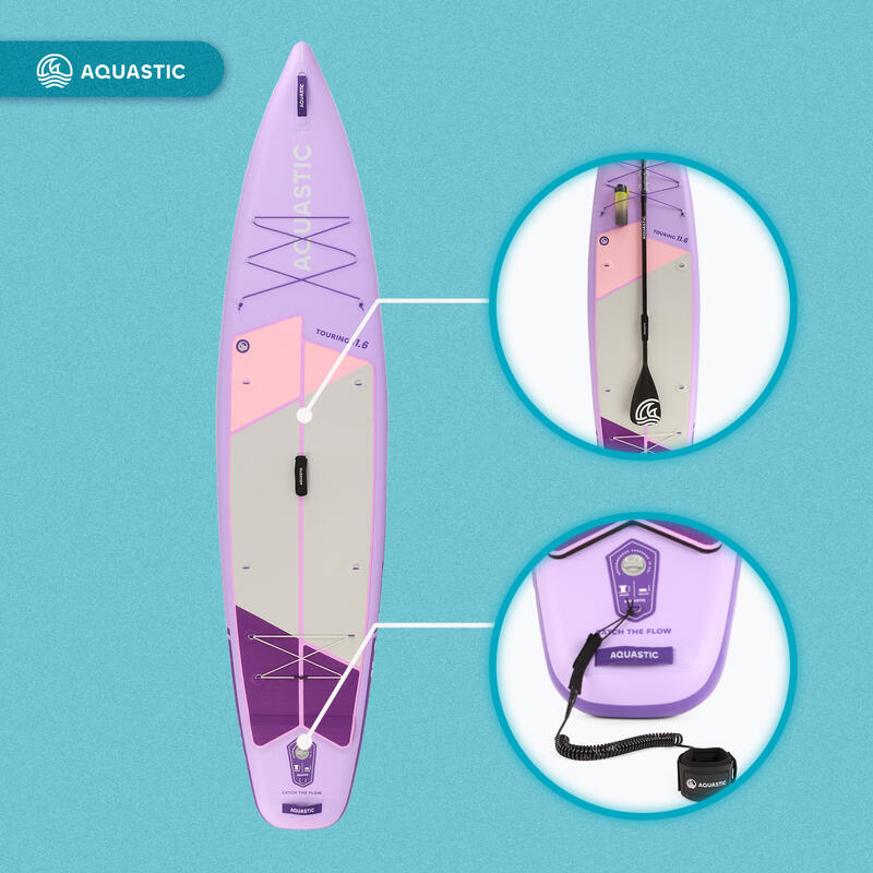 Placa SUP AQUASTIC Touring 11'6" Set cu scaun