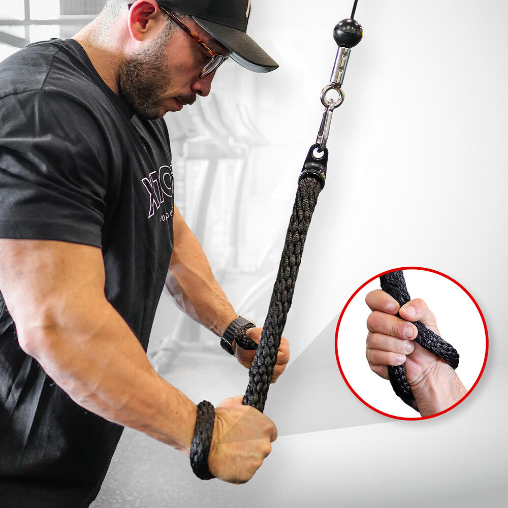 Cuerda de Tríceps de Gran Durabilidad para Gimnasio sin Tornillos RL Grips 6/7