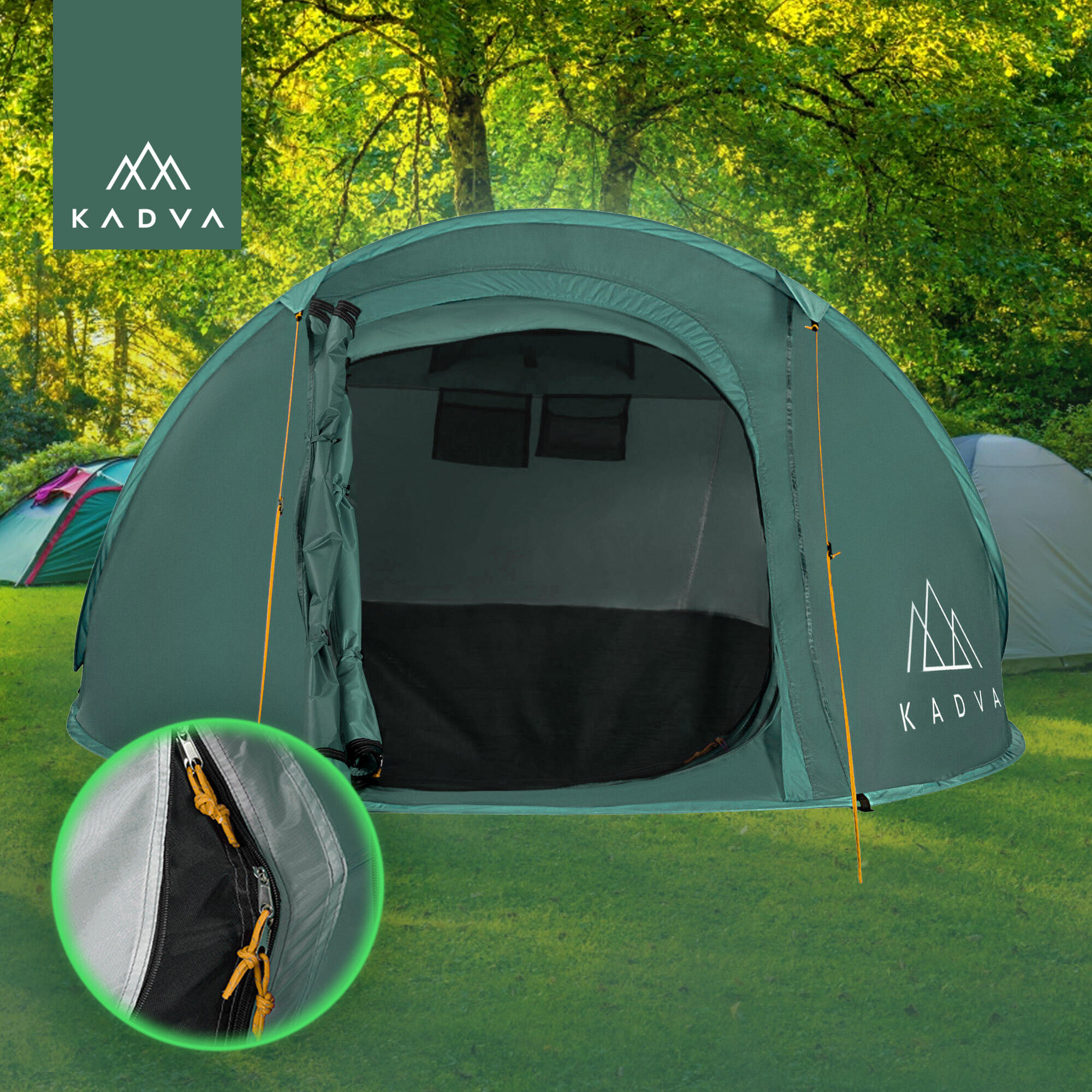 KADVA Tartuga 3 3-Personen-Campingzelt 5/7