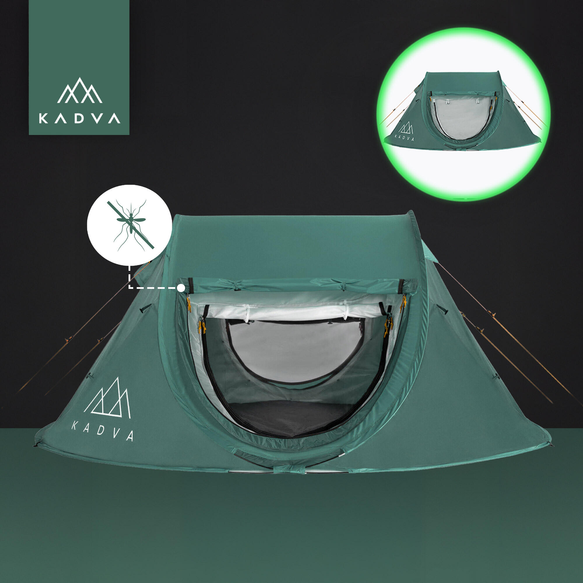 KADVA Tartuga 3 3-Personen-Campingzelt 6/7