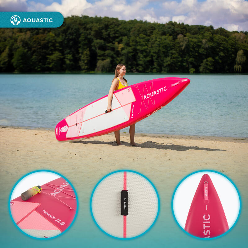 Placa SUP AQUASTIC Touring 11'6" Set cu scaun