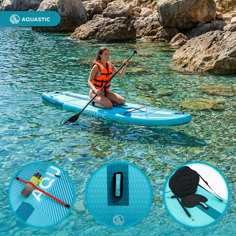 Placa SUP AQUASTIC Perth Pro 11'2" Set cu scaun