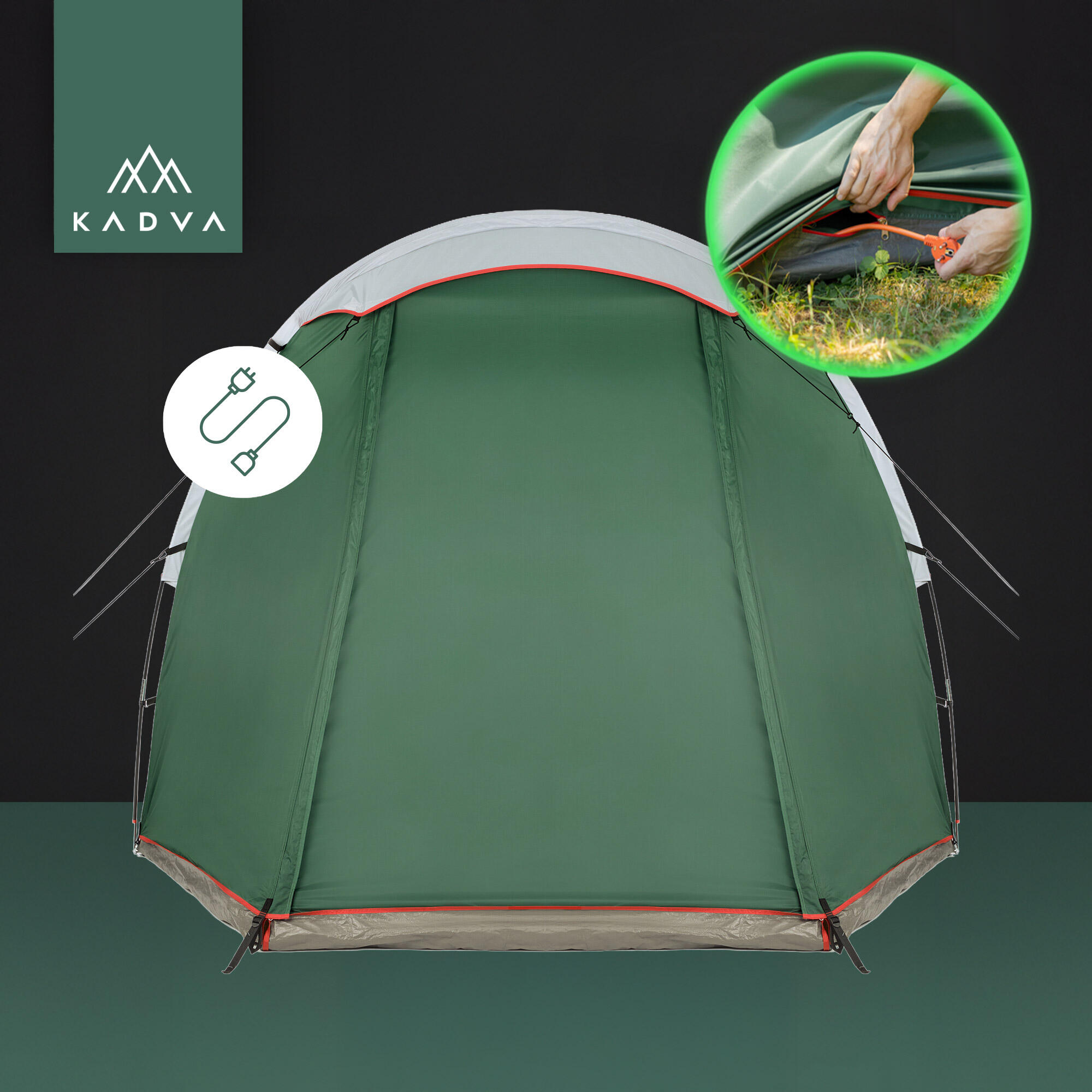 Barraca de camping para 4 pessoas KADVA Kavio 4.4 7/7