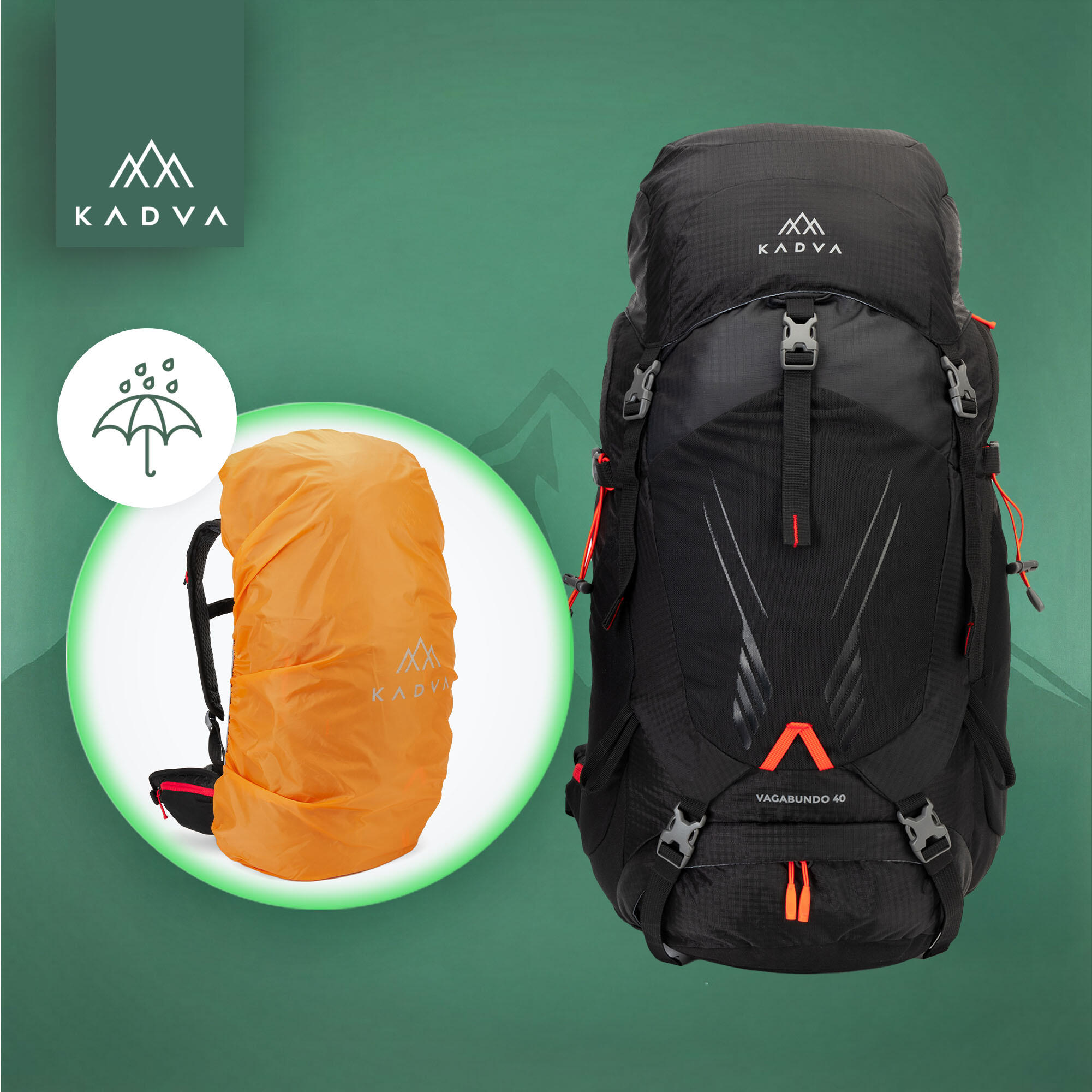 Mochila de trekking KADVA Vagabundo 40 l 4/7