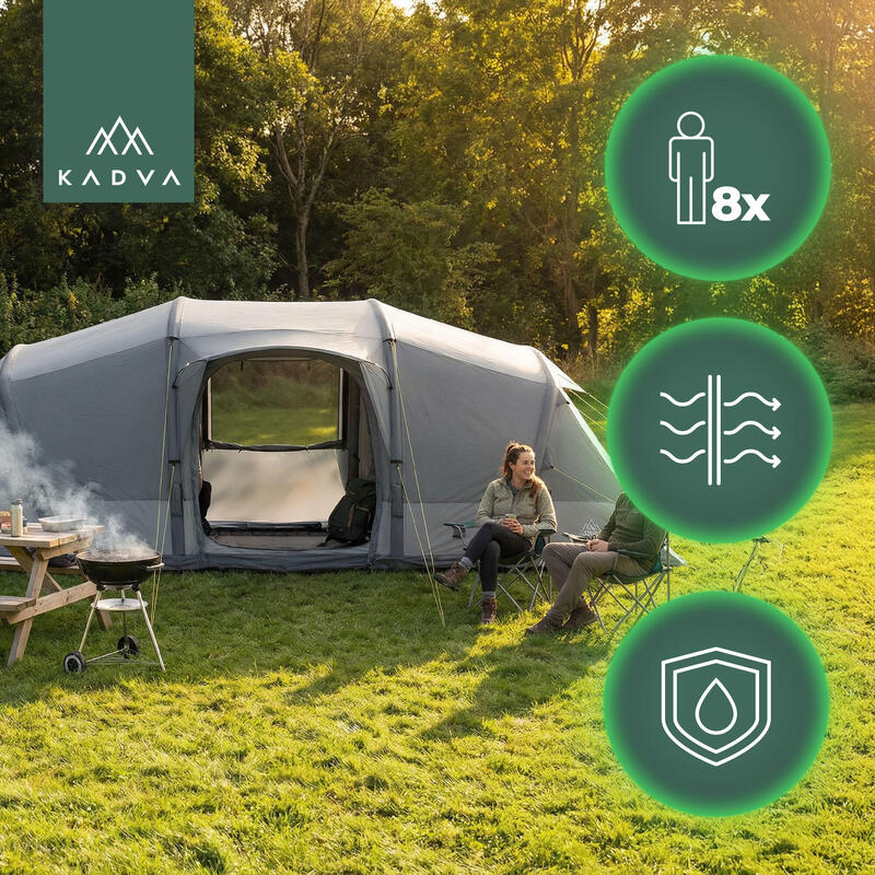 KADVA AIRcamp 8.44 Cort de camping pentru 8 persoane